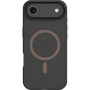 Tactical Hyperstealth 2.0 prozoren ovitek z rjavim MagSafe za iPhone Air - črn