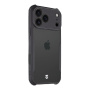 Tactical Quantum Stealth ovitek z ojačanimi robovi za iPhone 17 Pro Max - črn