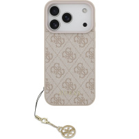 Guess 4G Charms ovitek za iPhone 17 Pro - roza