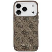 Guess 4G ovitek z MagSafe za iPhone 17 Pro - rjav