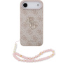 Guess 4G Metal Logo Strap ovitek z zanko za iPhone Air - roza