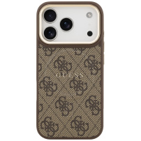 Guess 4G Gold Frame ovitek z MagSafe za iPhone 17 Pro - rjav