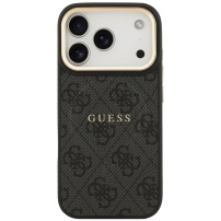 Guess 4G Gold Frame ovitek z MagSafe za iPhone 17 Pro Max - siv