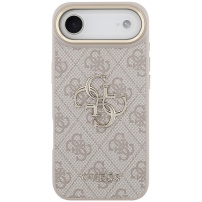 Guess 4G Metal Logo Gold Frame ovitek za iPhone Air - roza