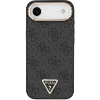 Guess 4G Triangle Logo Gold Frame ovitek z MagSafe za iPhone Air - siv