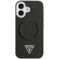 Guess Triangle Logo ovitek z MagSafe za iPhone 17 - črn