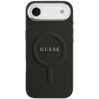 Guess Saffiano ovitek z MagSafe za iPhone Air - črn