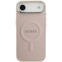 Guess Saffiano ovitek z MagSafe za iPhone Air - roza