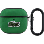Lacoste Petit Pique Croc Logo Patch ovitek s karabinom za AirPods 4 / 5 - zelen
