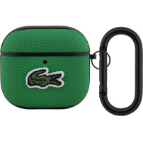 Lacoste Petit Pique Croc Logo Patch ovitek s karabinom za AirPods 4 / 5 - zelen