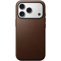 Nomad Modern Leather usnjeni ovitek z MagSafe za iPhone 17 Pro Max - rjav