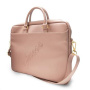 Guess Saffiano Vintage Script torbica za MacBook do 16" - roza