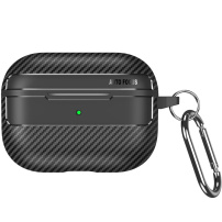 Ovitek z vzorcem karbonskih vlaken za AirPods Pro 3 - črn