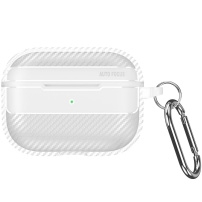 Ovitek z vzorcem karbonskih vlaken za AirPods Pro 3 - bel