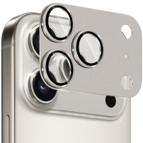 NORTHJO kaljeno steklo s kovinskim okvirjem za zaščito leč fotoaparata za iPhone 17 Pro - sivo