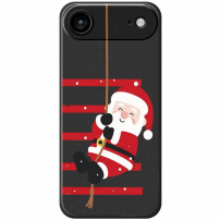 Zaščitni ovitek z motivom Božička za iPhone Air - črn