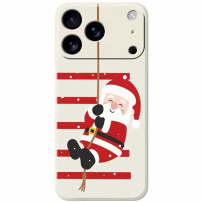 Zaščitni ovitek z motivom Božička za iPhone 17 Pro - bež