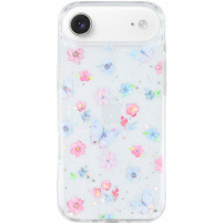 Bleščeč prozoren ovitek za iPhone Air - metulji