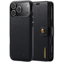DG.Ming 2v1 snemljiv preklopni etui za iPhone 17 Pro / 18 Pro - črn