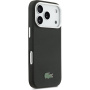 Lacoste Iconic Petit Pique Metal Logo ovitek z MagSafe za iPhone 17 Pro - črn