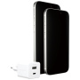 PanzerGlass empower Turbo GaN hitri polnilni adapter z USB-C / USB-A priključki - 35W - bel