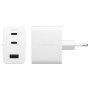 PanzerGlass empower Turbo GaN hitri polnilni adapter z 2x USB-C / USB-A priključki - 70W - bel