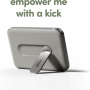 PanzerGlass empower Qi2 brezžična MagSafe powerbanka s stojalom in priključkom USB-C - 5.000 mAh - siva