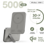 PanzerGlass empower Qi2 brezžična MagSafe powerbanka s stojalom in priključkom USB-C - 5.000 mAh - siva