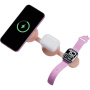 ENERGEA Bazic GoMag Trio 2 3v1 zložljivi brezžični MagSafe polnilec za iPhone / Apple Watch / AirPods - 15W - oranžna