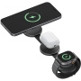 ENERGEA AluMag Trio Qi2 3v1 zložljivi brezžični MagSafe polnilec za iPhone / Apple Watch / AirPods - 15W - rožnato zlata