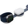 ENERGEA AluMag Trio Qi2 3v1 zložljivi brezžični MagSafe polnilec za iPhone / Apple Watch / AirPods - 15W - rožnato zlata