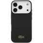 Lacoste Iconic Petit Pique Metal Logo ovitek z MagSafe za iPhone 17 Pro - črn