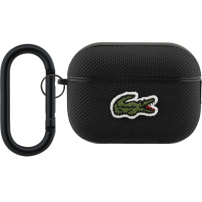 Lacoste Petit Pique Croc Logo Patch ovitek s karabinom za AirPods Pro 2 - črn