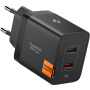Spigen Essential polnilni adapter z 2x USB-C priključkoma - 47W - črn