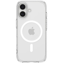 Spigen Ultra Hybrid transparenten ovitek z belim MagSafe za iPhone 17 - prozoren