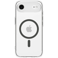 Spigen Ultra Hybrid transparenten ovitek s sivim MagSafe za iPhone Air - prozoren