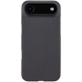 Tactical Aramid ovitek z vzorcem karbonskih vlaken in MagSafe za iPhone Air - temno siv