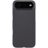 Tactical Aramid ovitek z vzorcem karbonskih vlaken in MagSafe za iPhone Air - temno siv