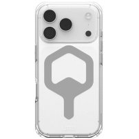 UAG Plyo visoko odporen prozoren ovitek s sivim MagSafe za iPhone 17 Pro - prozoren