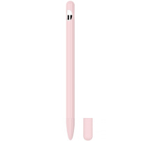 3v1 silikonski ovitek z dvema poklopcema špic za Apple Pencil 1. generacije - roza