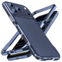 Luphie zaščitni kovinski okvir za iPhone 17 Pro Max - črno rdeč