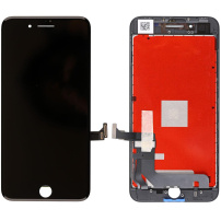Nadomestni LCD zaslon z zaslonom na dotik in okvirjem za Apple iPhone 8 Plus - vrhunska kakovost - črna