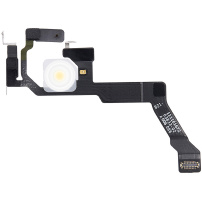 Flex kabel z osvetlitvijo in mikrofonom za iPhone 14 Pro Max - srebrn