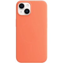 Silikonski ovitek z MagSafe za iPhone 14 - oranžna