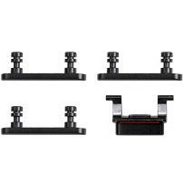 Rezervni stranski gumbi za Apple iPhone SE 2020 (Glasnost + Vklop/izklop + utišanje) - črna