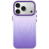 Zaščitni ovitek z barvnim prelivom in MagSafe za iPhone 17 Pro Max - vijoličen
