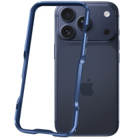 Luphie zaščitni kovinski okvir za iPhone 17 Pro Max - temno moder