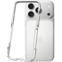 Luphie zaščitni kovinski okvir za iPhone 17 Pro Max - srebrn