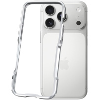 Luphie zaščitni kovinski okvir za iPhone 17 Pro Max - srebrn