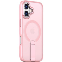 Ovitek z stojnim opiralom in MagSafe za iPhone 17 - roza